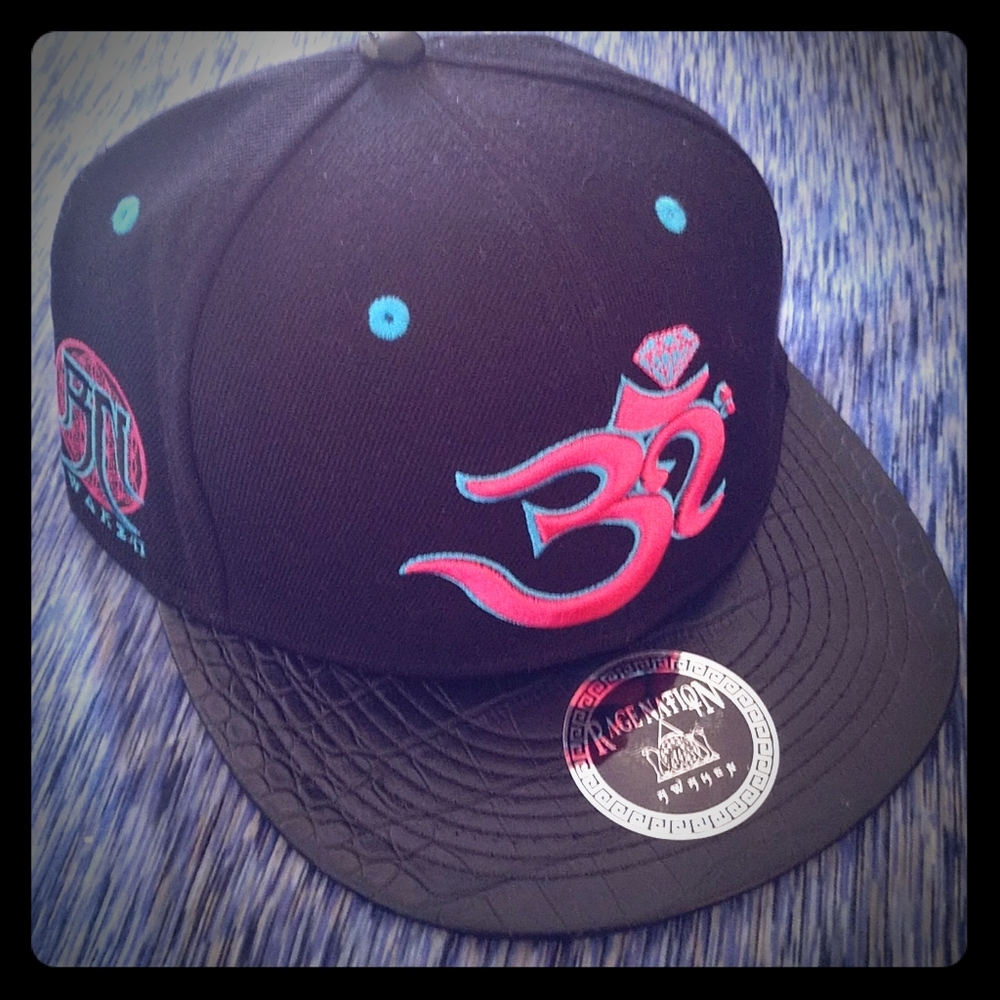 New Rage Nation Festival Hat Flat Top Ohm Snapback